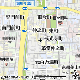 京都府京都市上京区革堂西町517周辺の地図