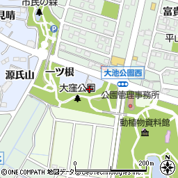 愛知県東海市荒尾町大窪周辺の地図