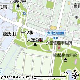 愛知県東海市荒尾町（大窪）周辺の地図