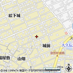 愛知県刈谷市泉田町城前55周辺の地図