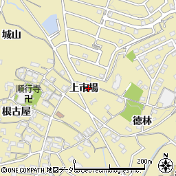 愛知県岡崎市細川町上市場37周辺の地図