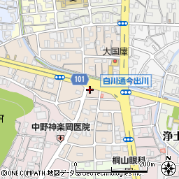 京都爽庵カフェ周辺の地図