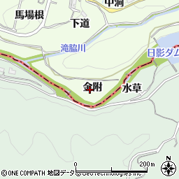 愛知県豊田市滝脇町金附周辺の地図
