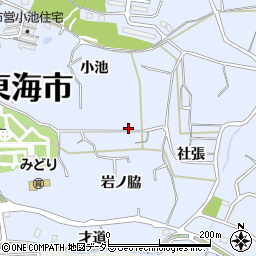 愛知県東海市荒尾町小池22周辺の地図