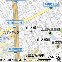 愛知県刈谷市今川町（山ノ端）周辺の地図