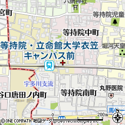 京都府京都市北区等持院西町5周辺の地図