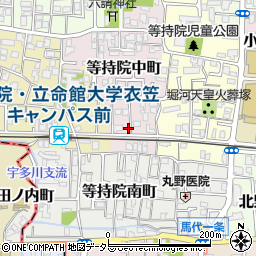 京都府京都市北区等持院中町44-9周辺の地図