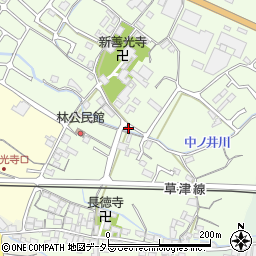 滋賀県栗東市林183周辺の地図