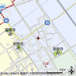 滋賀県蒲生郡日野町石原1078周辺の地図