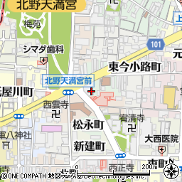 京都府京都市上京区西今小路町周辺の地図