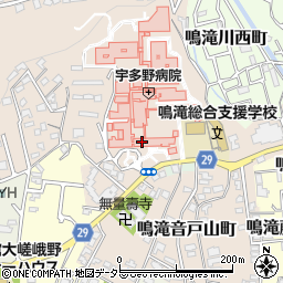 宇多野病院（国立病院機構）周辺の地図
