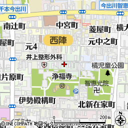 キョウテク浄福寺北パーキング周辺の地図