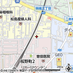 レジオン西大津周辺の地図