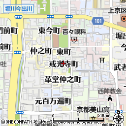 京都府京都市上京区戒光寺町周辺の地図