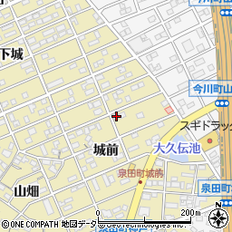 愛知県刈谷市泉田町城前95周辺の地図