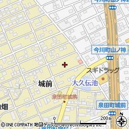 愛知県刈谷市泉田町城前99周辺の地図