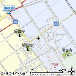 滋賀県蒲生郡日野町石原1147周辺の地図