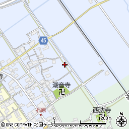 滋賀県蒲生郡日野町石原周辺の地図