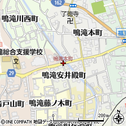鳴滝本町周辺の地図