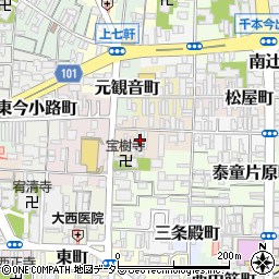 京都府京都市上京区笹屋町五丁目318周辺の地図