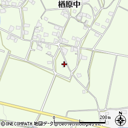 岡山県美作市楢原中302周辺の地図
