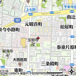 京都府京都市上京区笹屋町五丁目周辺の地図