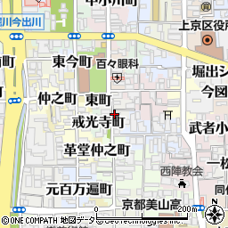 京都府京都市上京区靭屋町周辺の地図