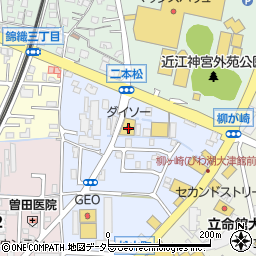 ダイソーやまや西大津店周辺の地図
