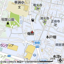 愛知県東海市荒尾町畑田周辺の地図