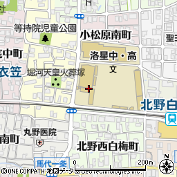 京都府京都市北区小松原南町周辺の地図