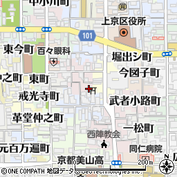 京都府京都市上京区常盤井図子町周辺の地図