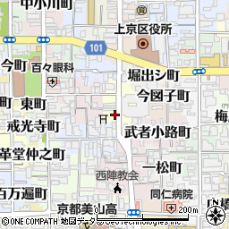 京都府京都市上京区徳大寺殿町周辺の地図