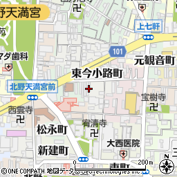 京都府京都市上京区西今小路町789周辺の地図