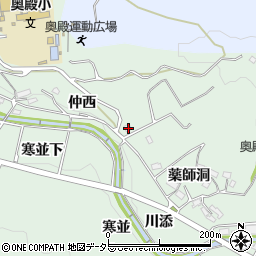 愛知県岡崎市奥殿町仲西97-3周辺の地図