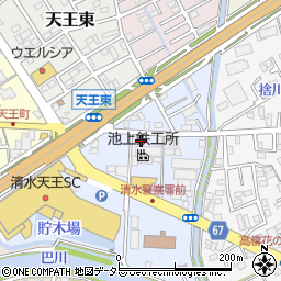 静岡県静岡市清水区天王南4-17周辺の地図