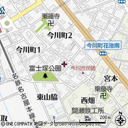 中日新聞富士松専売所周辺の地図