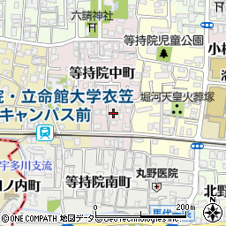 京都府京都市北区等持院中町42-11周辺の地図