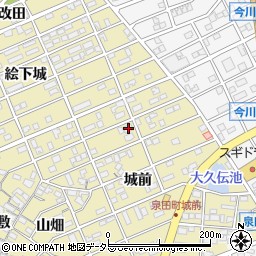 愛知県刈谷市泉田町城前52-2周辺の地図
