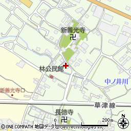 滋賀県栗東市林182周辺の地図