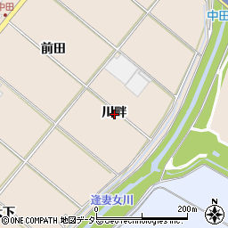 愛知県豊田市中田町川畔周辺の地図