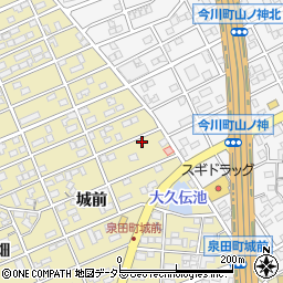 愛知県刈谷市泉田町城前99-1周辺の地図