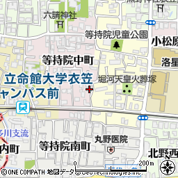京都府京都市北区等持院中町39周辺の地図