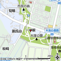 愛知県東海市荒尾町一ツ根周辺の地図