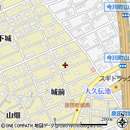 愛知県刈谷市泉田町城前48周辺の地図