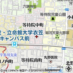 京都府京都市北区等持院中町42周辺の地図