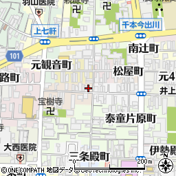 京都府京都市上京区笹屋町五丁目343周辺の地図