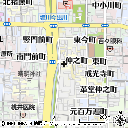 京都府京都市上京区西町447周辺の地図