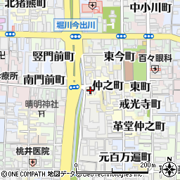 京都府京都市上京区西町447周辺の地図