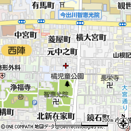 京都府京都市上京区元中之町508周辺の地図