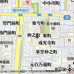 京都府京都市上京区頭町周辺の地図